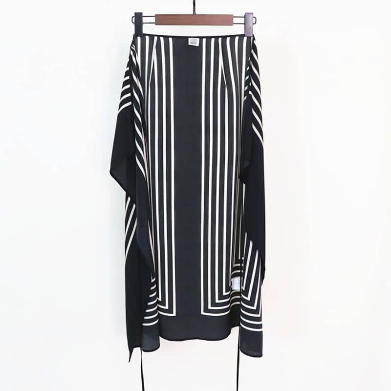 Totême Monogram Silk Jacquard Wrap Skirt 6 result