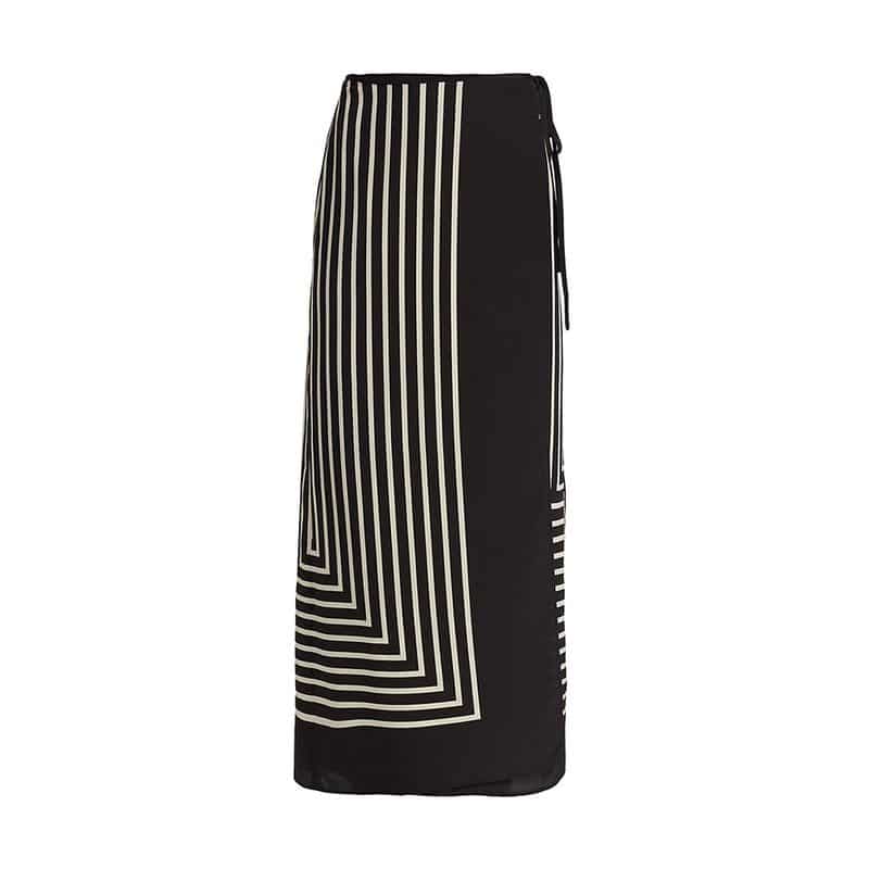 Totême Monogram Silk Jacquard Wrap Skirt result