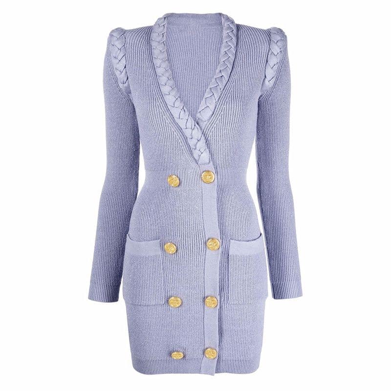 ELISABETTA FRANCHI Coat Dress in Viscose Rib Knit 4 result