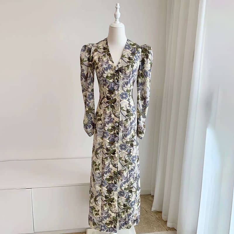 ALÉMAIS Womens Phillipa Printed Linen Maxi Dress 12 result