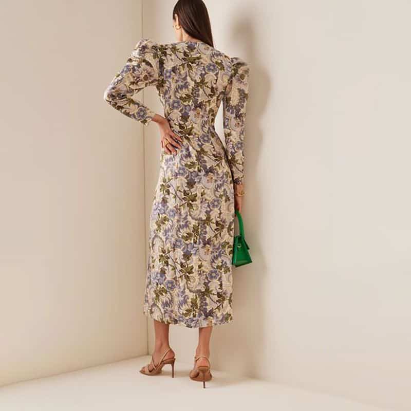 ALÉMAIS Womens Phillipa Printed Linen Maxi Dress 4 result