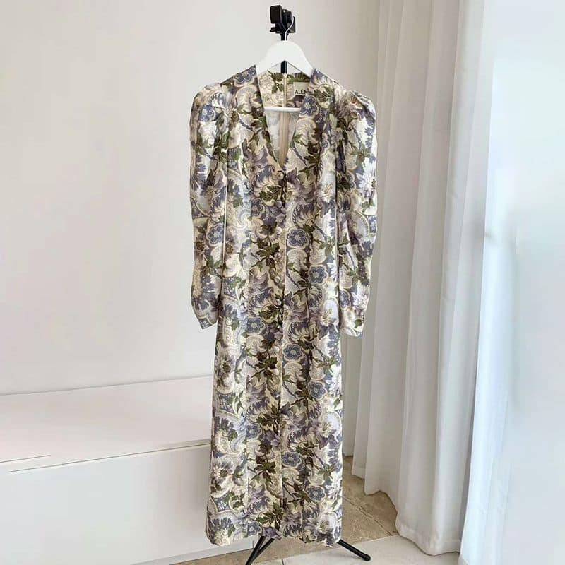 ALÉMAIS Womens Phillipa Printed Linen Maxi Dress 6 result