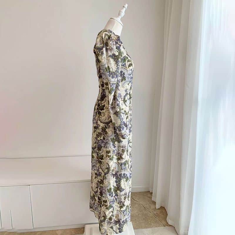 ALÉMAIS Womens Phillipa Printed Linen Maxi Dress 9 result