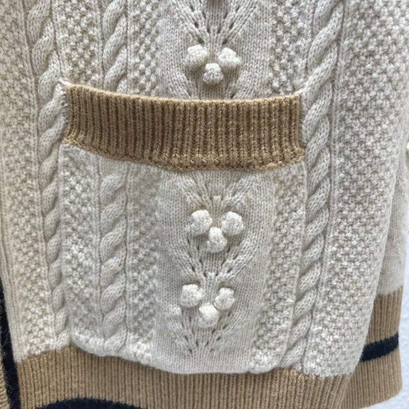SANDRO Simon smiley face embroidered wool cardigan 9 result