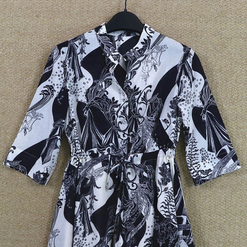 Tory Burch Printed Coverup Maxi Shirt dress 8 result