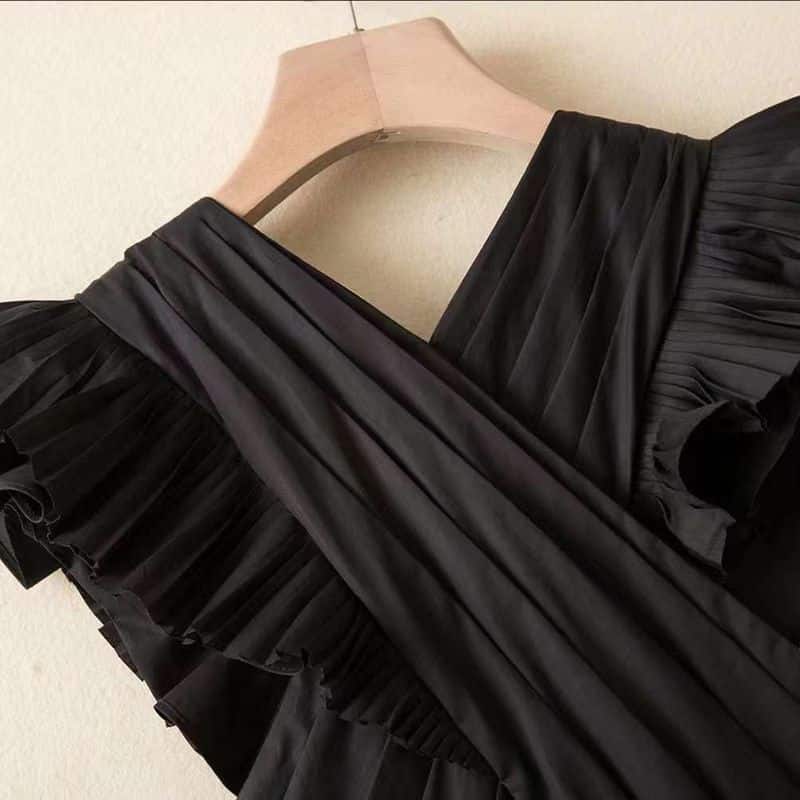 Ulla Johnson Aurore Tiered Cotton Dress black 9 result