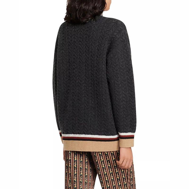 Sandro Tommy Oversized Cable Knit Cardigan 2 result