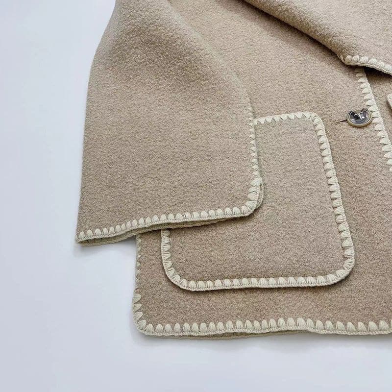 TOTEME Draped fringed wool blend jacket 13 result