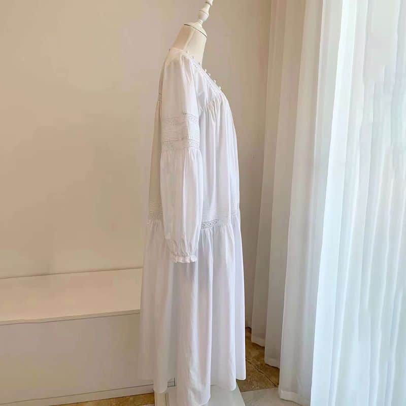 joslin Marlo Organic Cotton Midi Smock Dress White 13 result