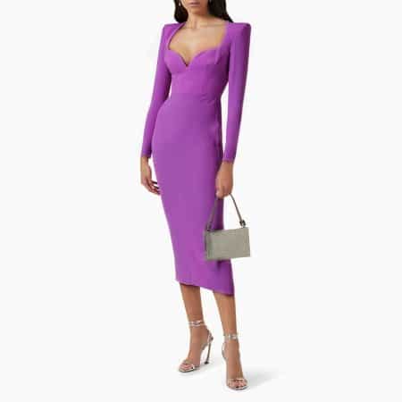 ALEX PERRY Maren Curved sweetheart Midi Dress result