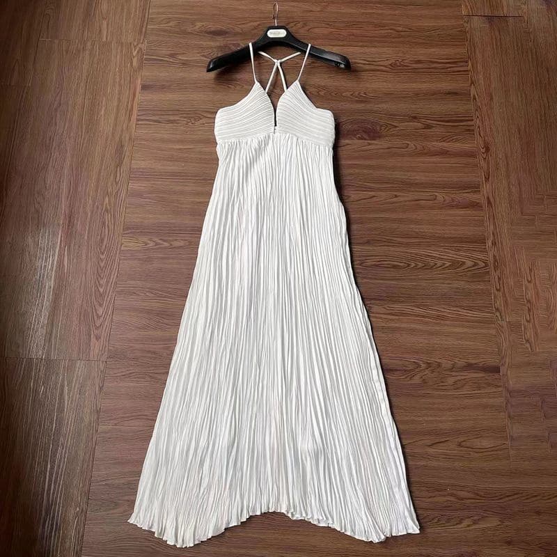 A.L.C. Angelina Pleated Midi Dress white 11 result