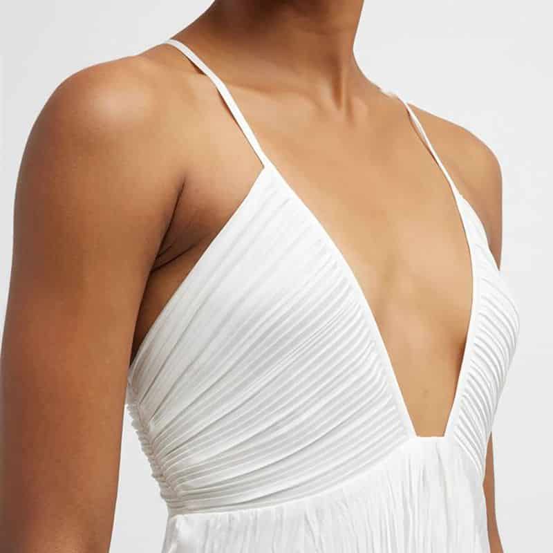 A.L.C. Angelina Pleated Midi Dress white 5 result
