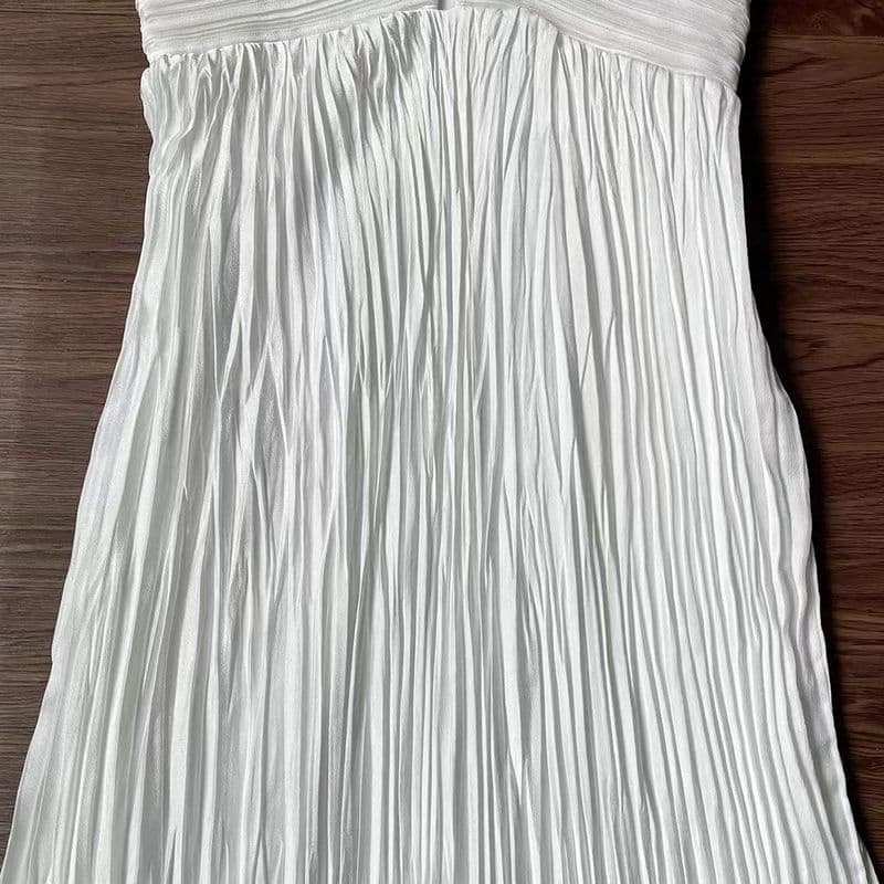 A.L.C. Angelina Pleated Midi Dress white 8 result