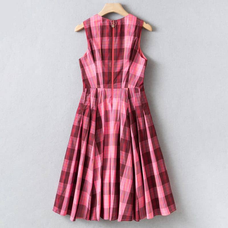 KATE SPADE PINK CHECKED DRESS 10 result