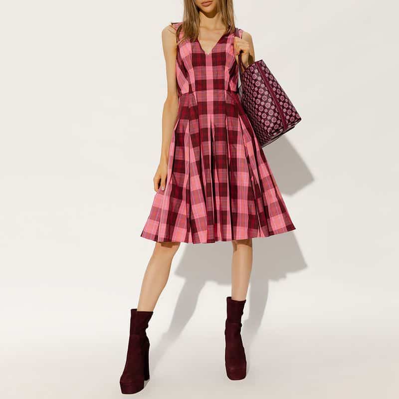 KATE SPADE PINK CHECKED DRESS 2 result