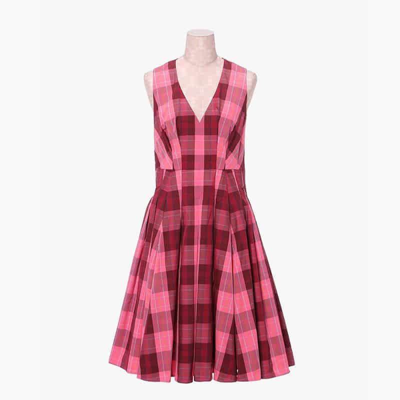 KATE SPADE PINK CHECKED DRESS 6 result