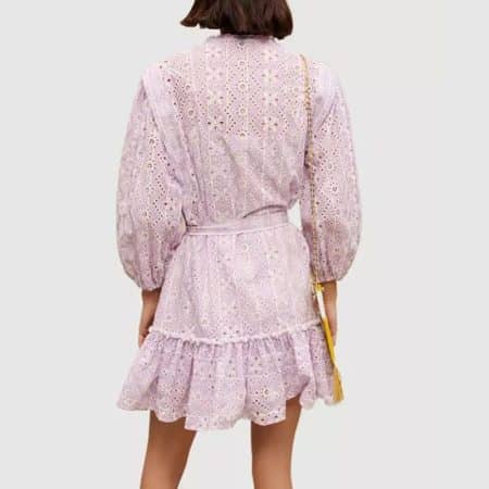 MAJE Rosiry Embroidered Cotton Mini Dress 2 result
