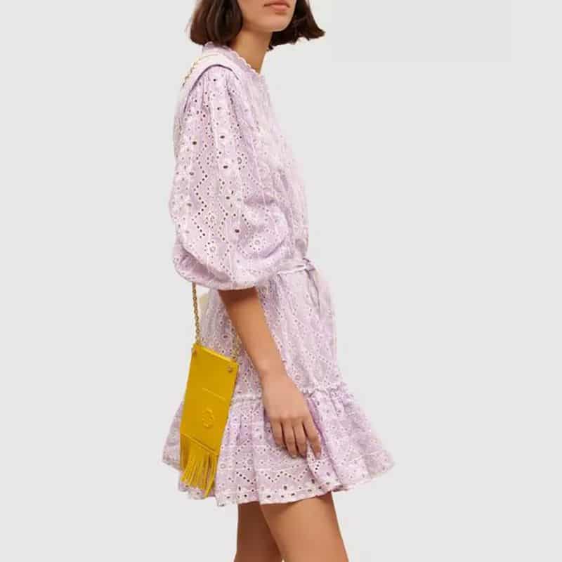 MAJE Rosiry Embroidered Cotton Mini Dress 3 result