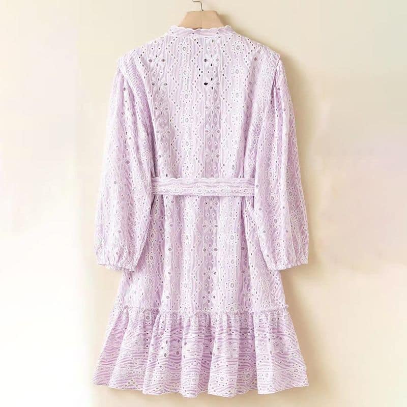MAJE Rosiry Embroidered Cotton Mini Dress 9 result