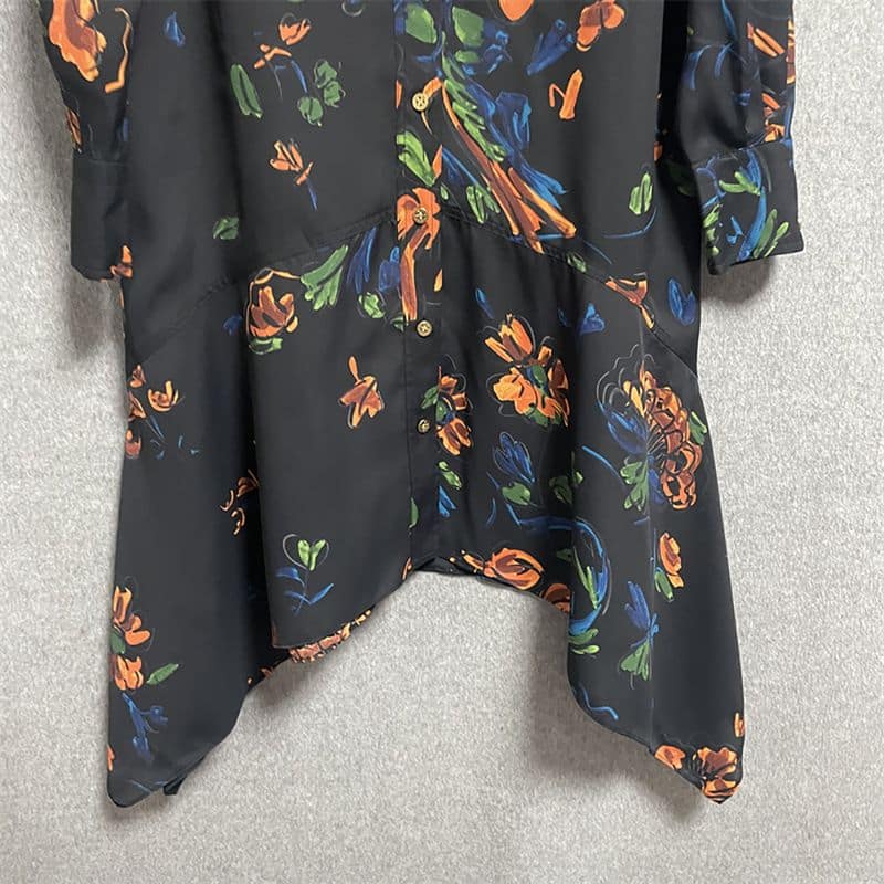 TORY BURCH Cora Floral printed Midi Shirt Dress 10 result