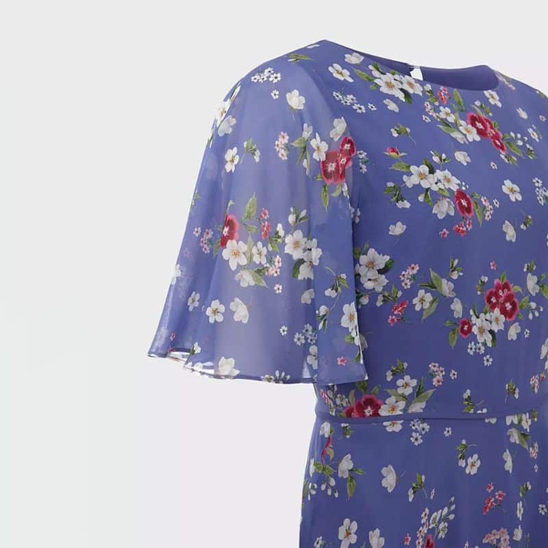 Hobbs Caroline Floral Print Silk Midi Dress 4 result