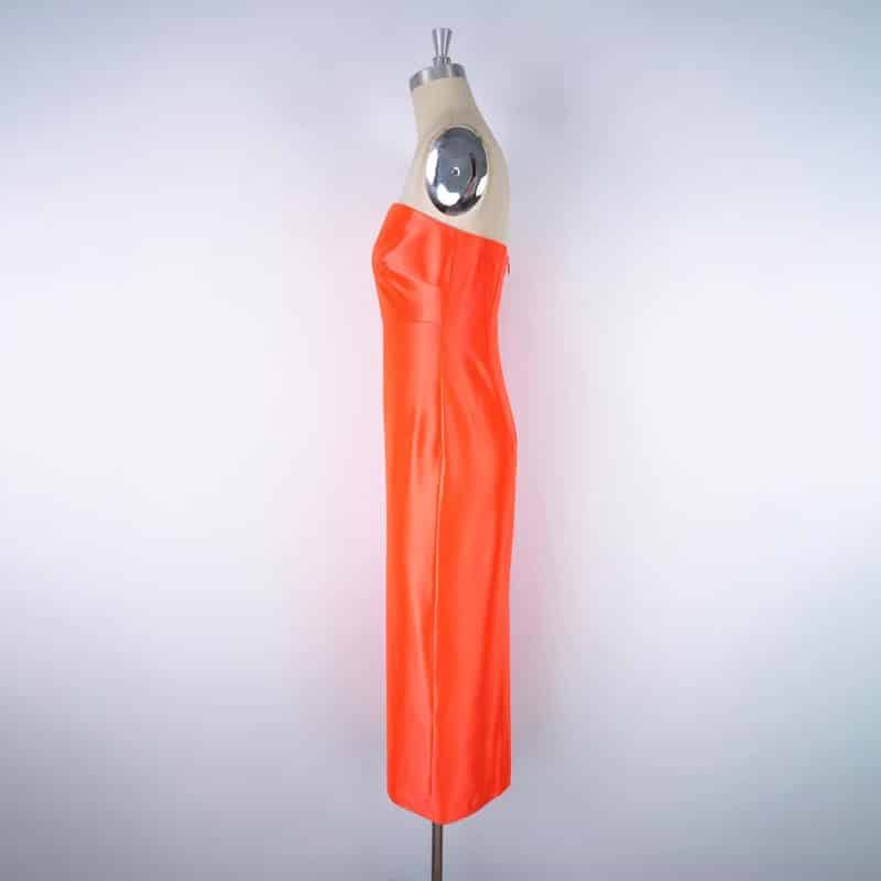 Milly Opal Satin Strapless Dress 13 result