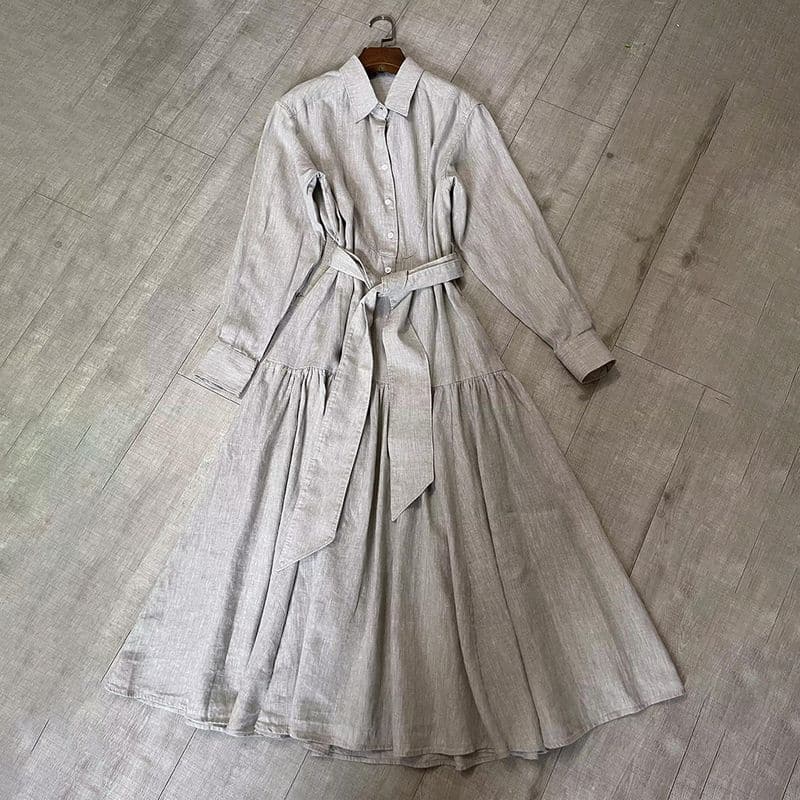 MARISSA WEBB Layne Linen Tuxedo Dress 4 result