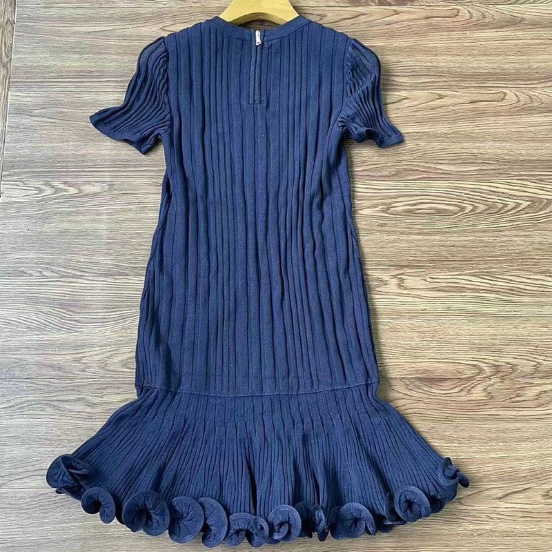 Milly Short Sleeve Fit And Flare Rib Dress 11 result