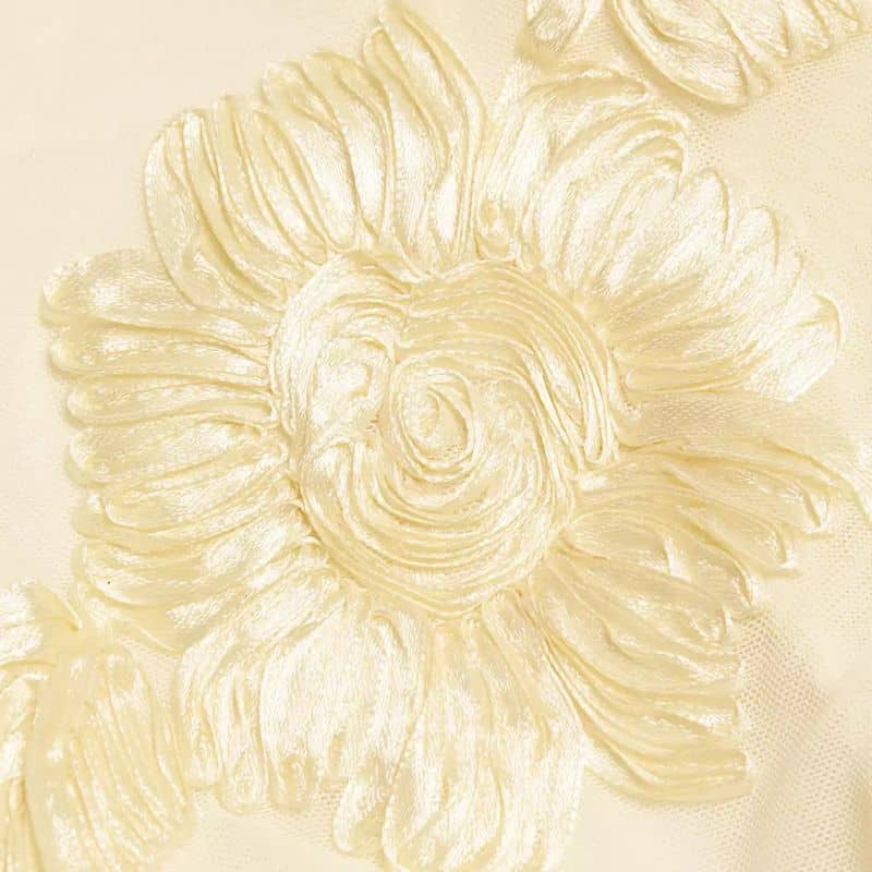 ROTATE Birger Christensen Rosita Floral Embroidered Mesh Mini Dress ivory 7 result