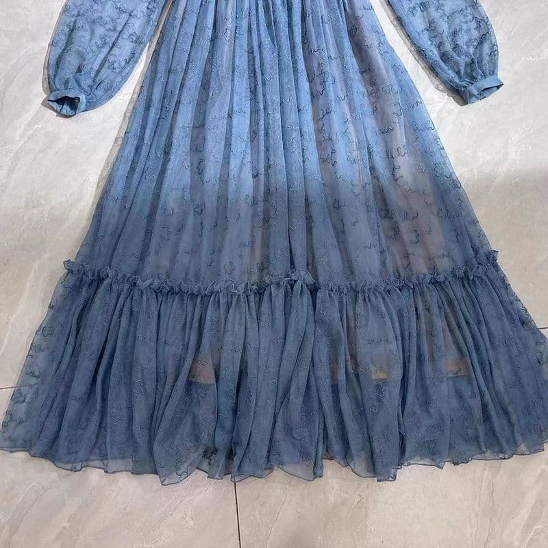 SALONI Camille Tulle Bugle Bows Dress 15 result