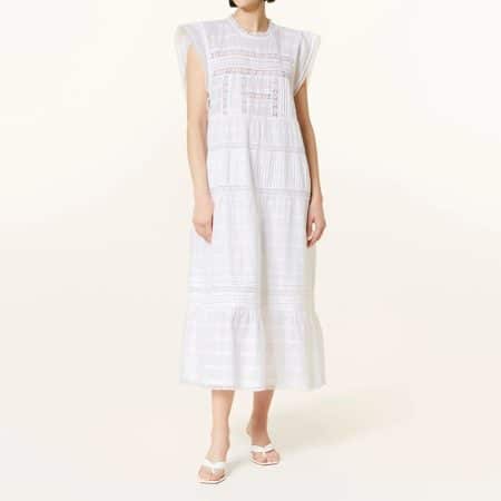 Skall Studio Anjali cotton Midi Dress white 2 result