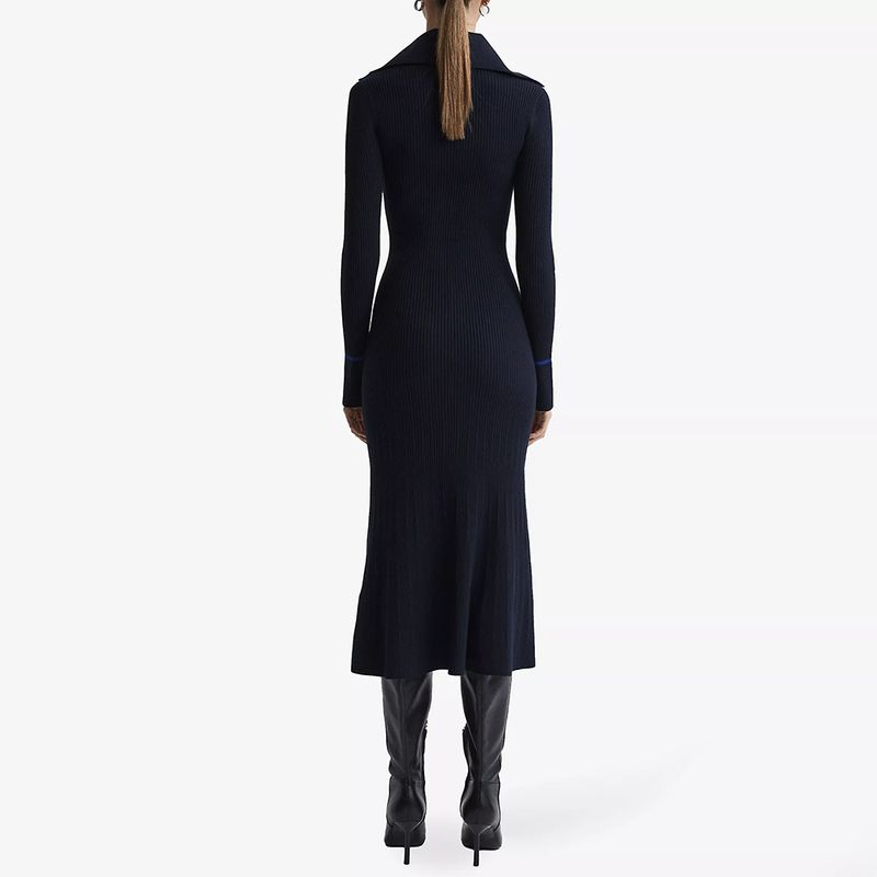 REISS Millie ribbed knitted midi dress 4 result