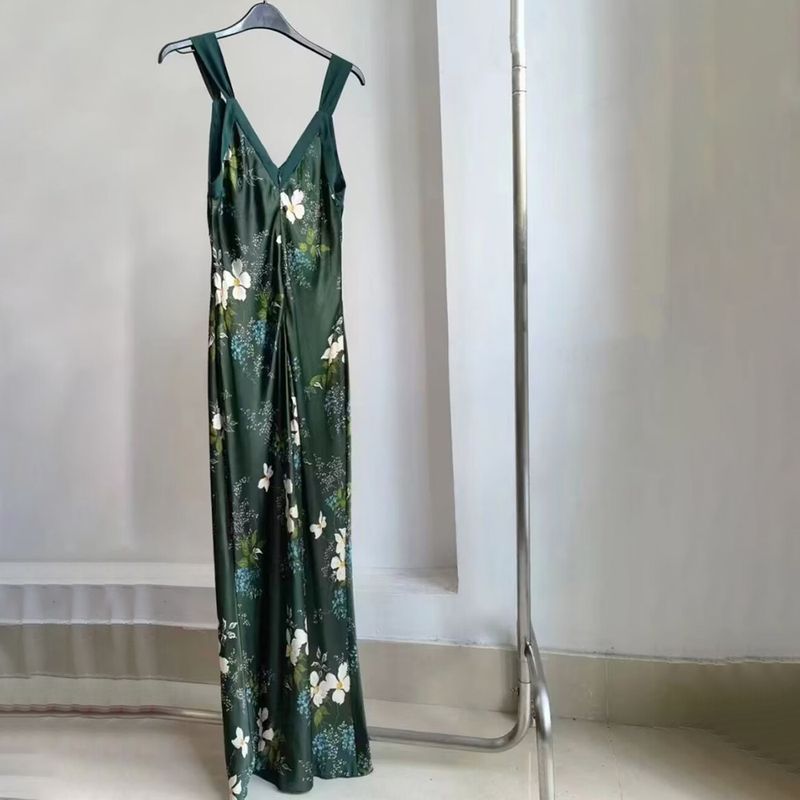 reformation Neola Floral Print Silk Maxi Dress 8 result