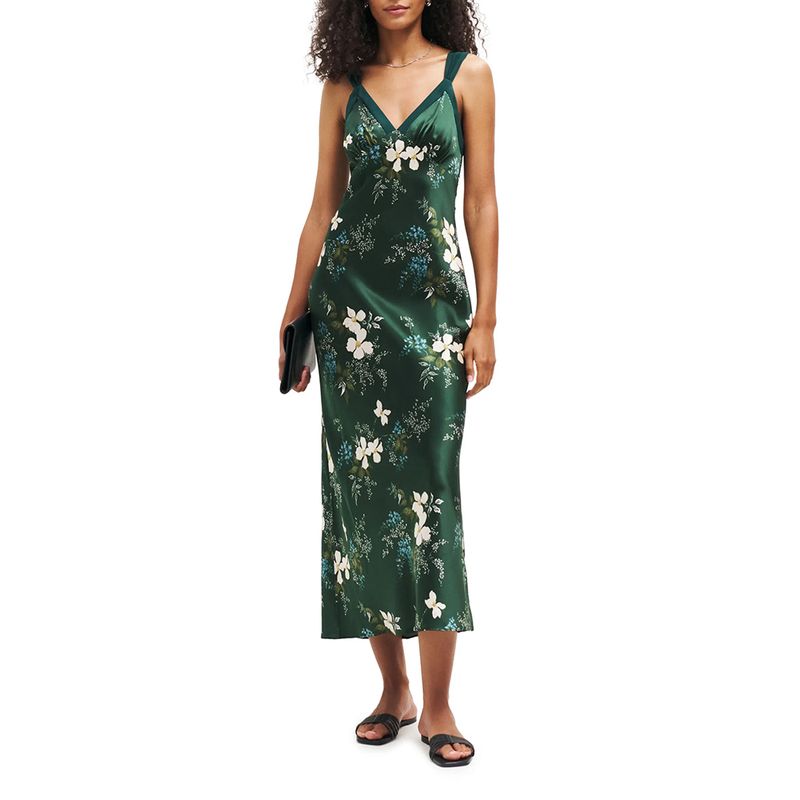 reformation Neola Floral Print Silk Maxi Dress result