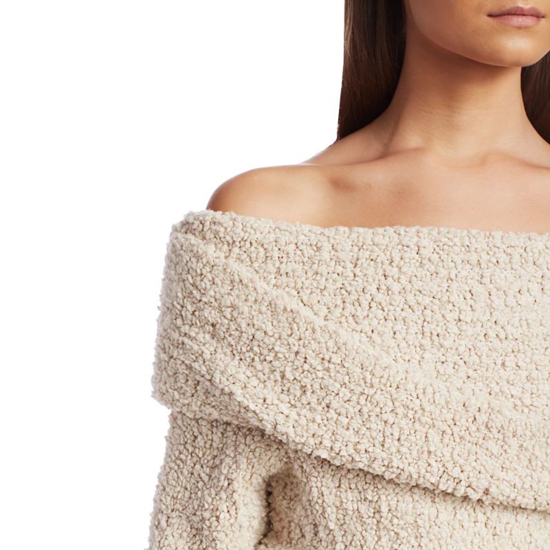3.1 PHILLIP LIM Off The Shoulder Bouclé Wrap Sweater 5 result