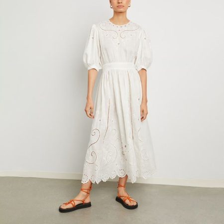 All That Remains Ines Hand Cut Lace midi Dress 3 result
