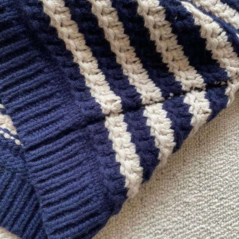 BRUNELLO CUCINELLI Striped wool cashmere and silk blend turtleneck sweater 8 result