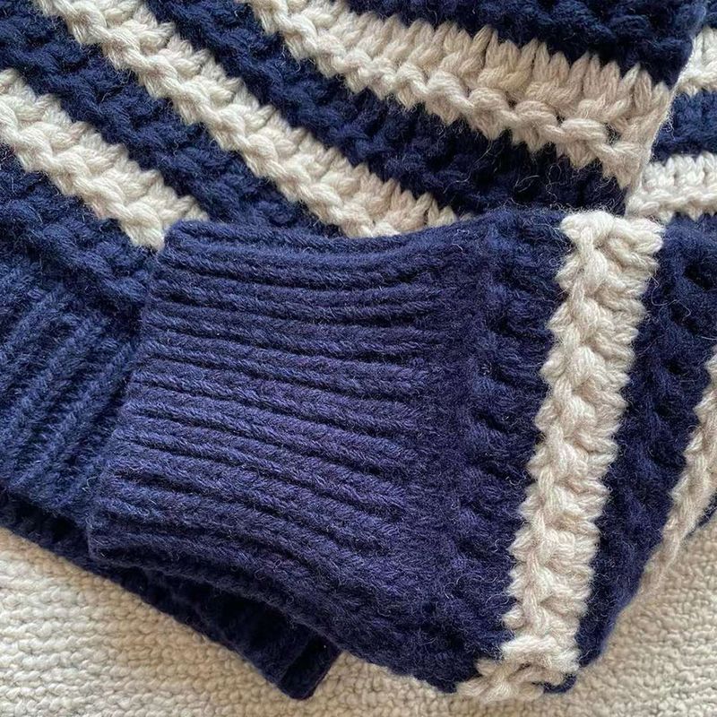 BRUNELLO CUCINELLI Striped wool cashmere and silk blend turtleneck sweater 9 result
