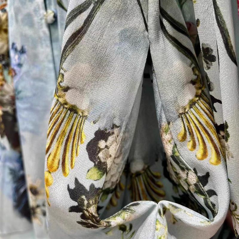 Camilla Floral Silk Button Front Frill Mini Dress 11 result
