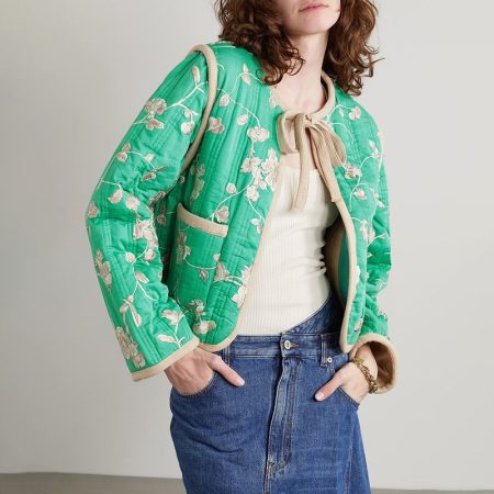 SEA Julian padded cotton embroidered quilted jacket 3 result