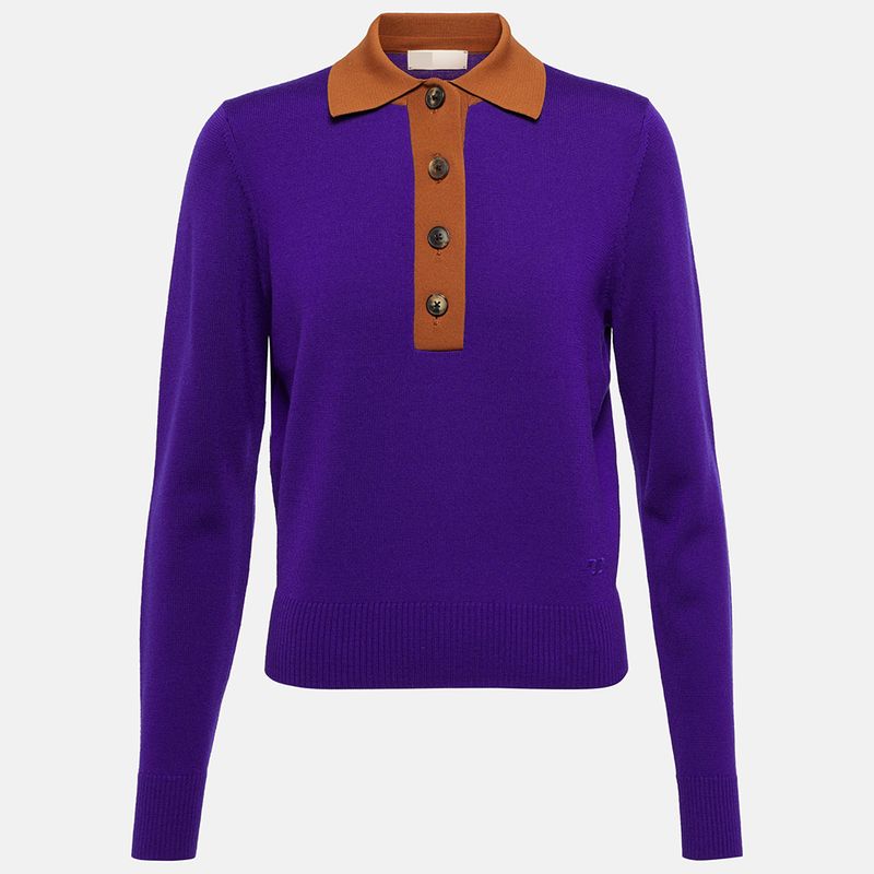 TORY BURCH Wool polo sweater result