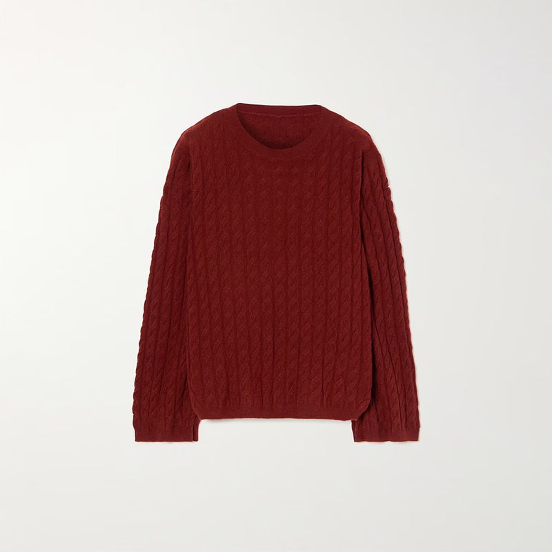 TOTEME Cashmere Cable Knit Sweater 5 result