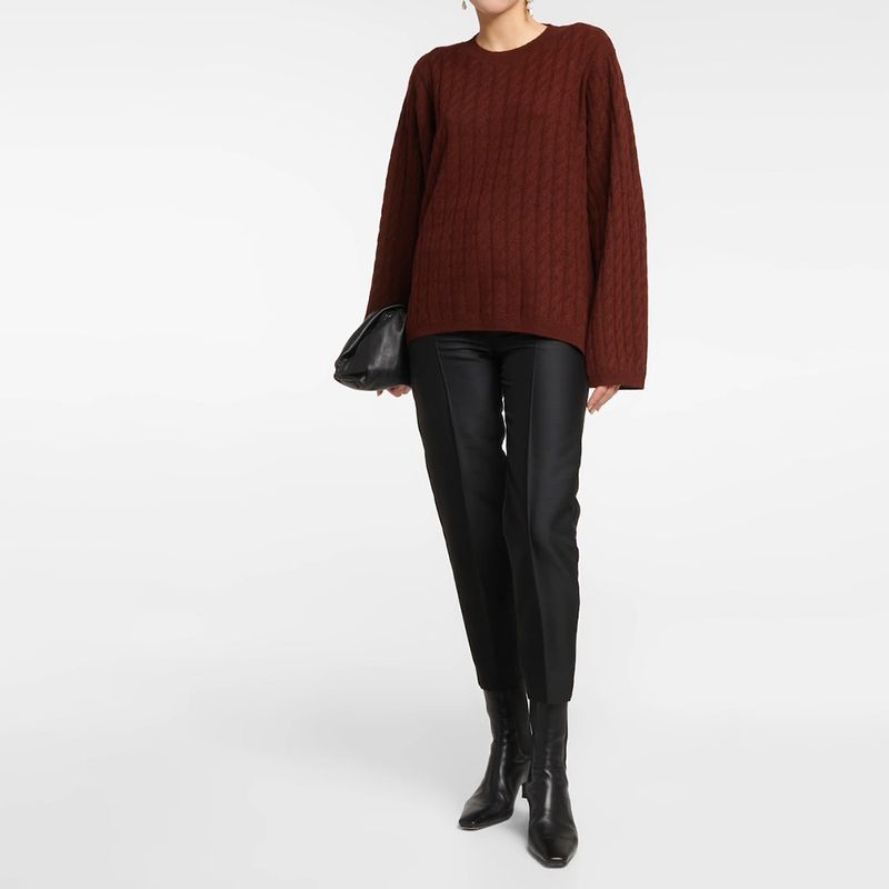 TOTEME Cashmere Cable Knit Sweater 6 result