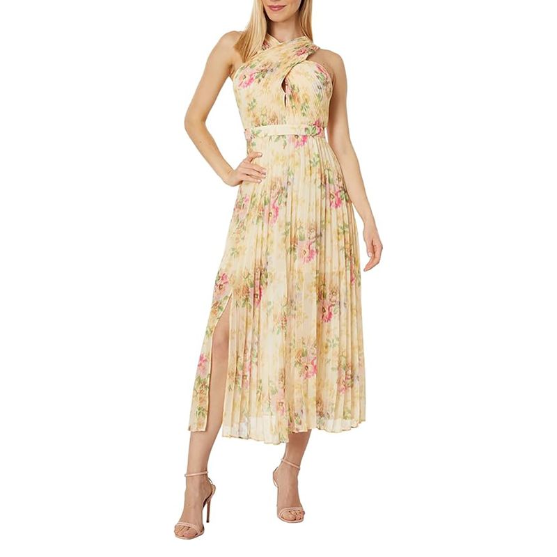 Ted Baker Amerah Cross Front Pleated Midi Dress result