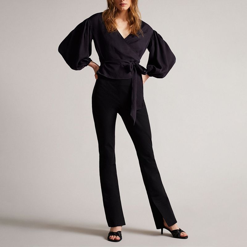 Ted Baker Navy Blue Ralda Wrap Top With Blouson Full Sleeve 3 result