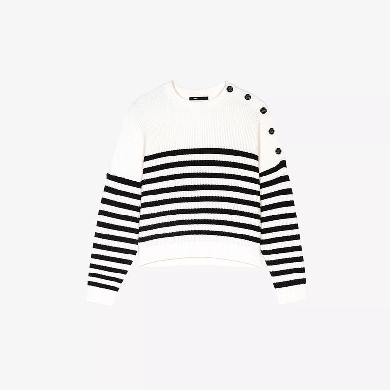 maje Marino Stripe Drop Shoulder Sweater result