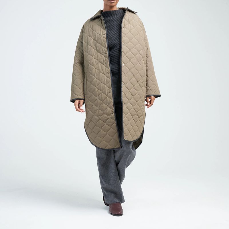 toteme quilted cocoon coat result