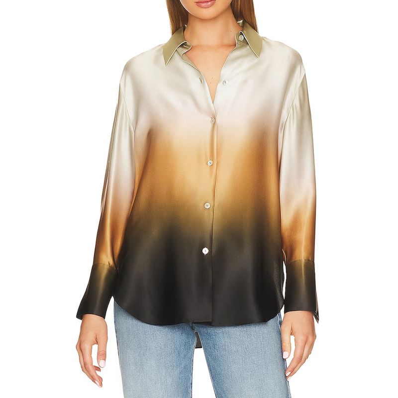vince Dip Dye Relaxed Long Sleeve Shirt 2 result
