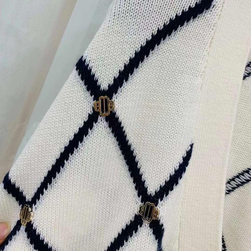 Maje diamond pattern knitted cardigan 8 result