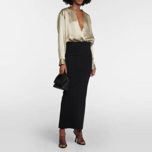 CHRISTOPHER ESBER Silk satin Bodysuit 6 result